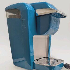 Keurig K10 Mini Plus Single-Serve Brewing System Coffee Maker Aqua Blue Works